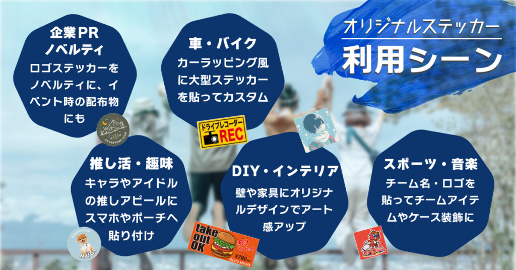 ステッカー利用シーン
