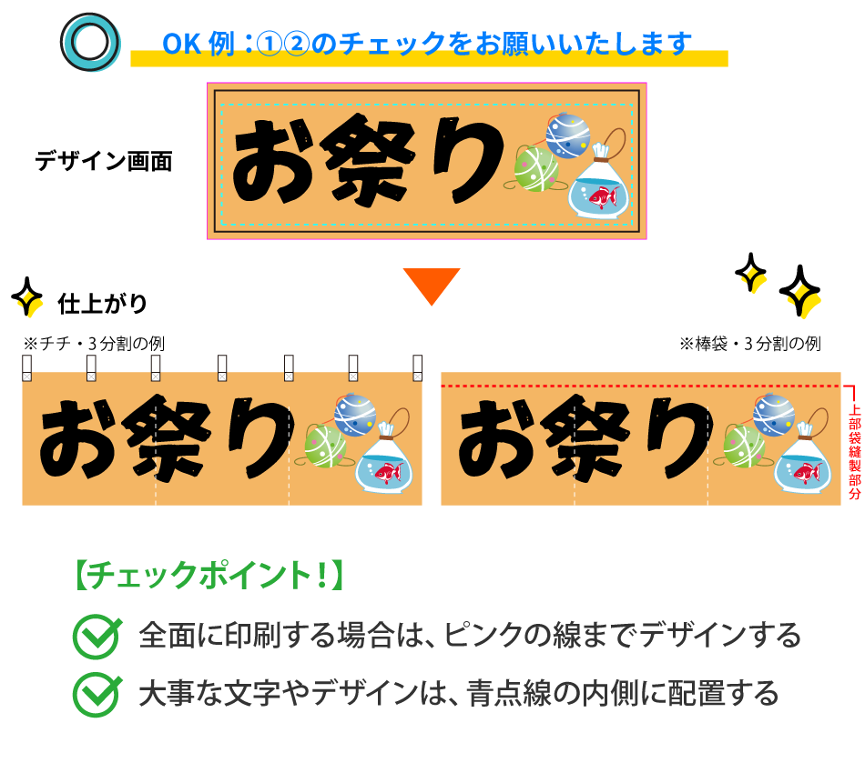 袋縫製の注意点