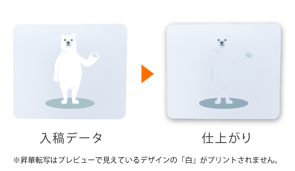 マウスパッドのご注文時の注意事項の例1つ目の画像