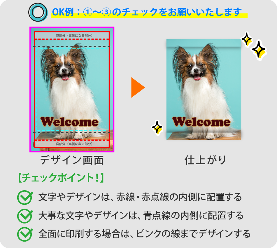 オリジナルタペストリーのデザインの注意点の画像4